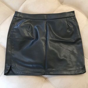 Faux leather skirt
